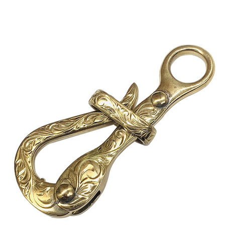 Pirate Hook Copper Buckle Hand Carved/Casted Engraved 