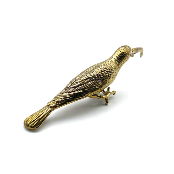 Handcrafted Brass Bird Tea Pick | Ornate Tea Ceremony Accessory | Decorative Tea Tool for Enthusiasts | Unique Zen Gift Idea