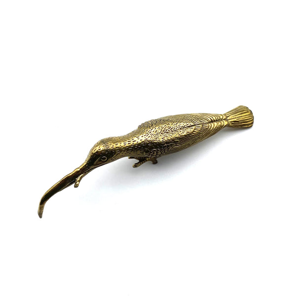 Handcrafted Brass Bird Tea Pick | Ornate Tea Ceremony Accessory | Decorative Tea Tool for Enthusiasts | Unique Zen Gift Idea