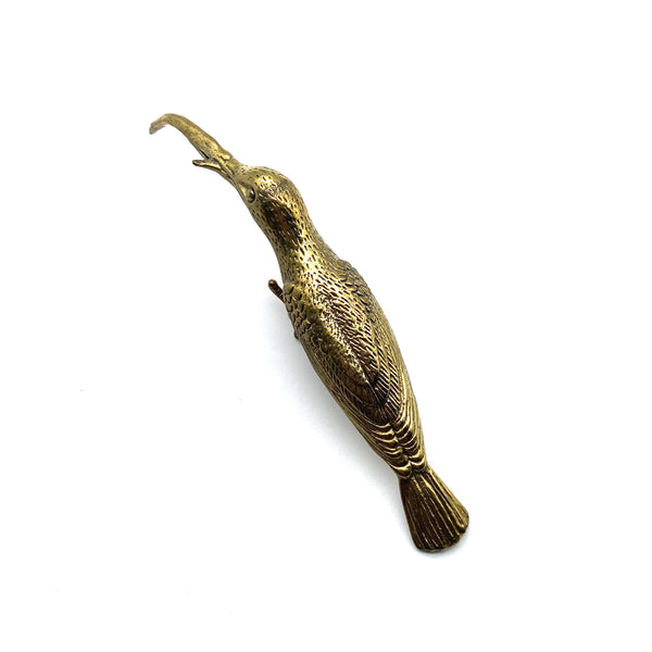 Handcrafted Brass Bird Tea Pick | Ornate Tea Ceremony Accessory | Decorative Tea Tool for Enthusiasts | Unique Zen Gift Idea