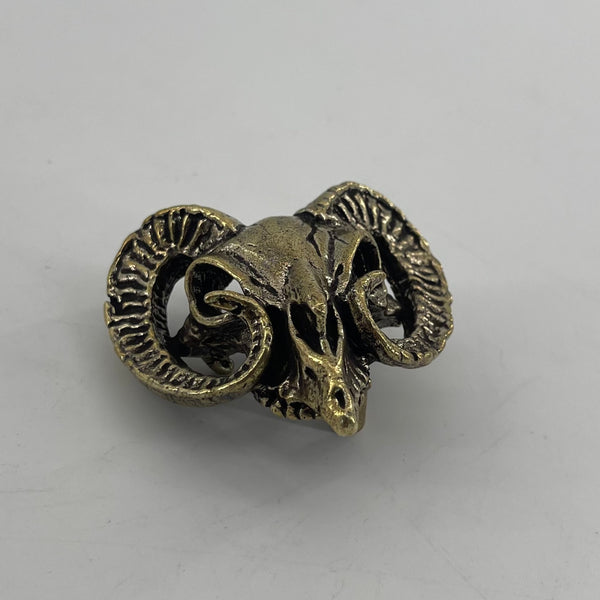 Solid Copper Ram Head Belt Buckle Satan Design Buckle 30mm