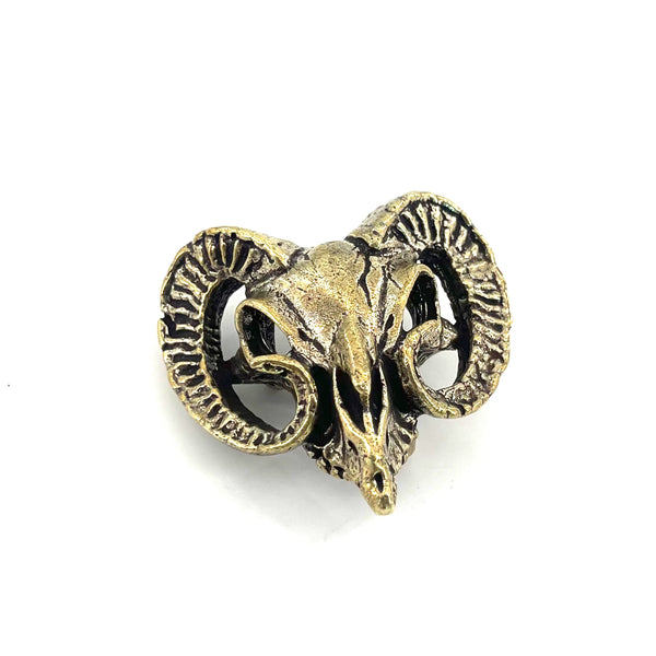 Solid Copper Ram Head Belt Buckle Satan Design Buckle 30mm