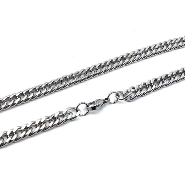 Curb chain Stainless Necklace Anti-Allergy Curb Chain 55cm