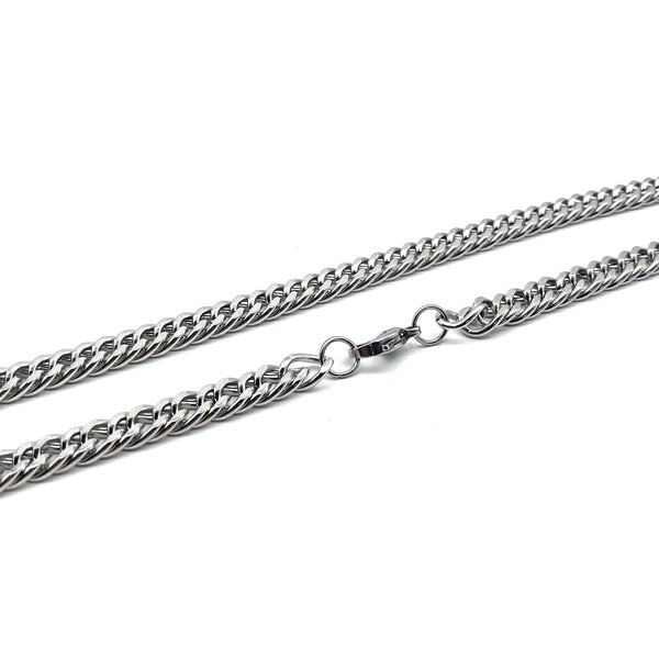 Curb chain Stainless Necklace Anti-Allergy Curb Chain 55cm