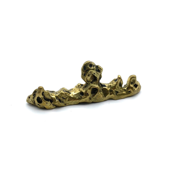 Handcrafted Brass Mountain Pen Holder | Realistic Desk Tool | Luxury Office Gift for Writers &amp; Professionals | Zen-Inspired Stationery Decor