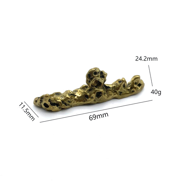 Handcrafted Brass Mountain Pen Holder | Realistic Desk Tool | Luxury Office Gift for Writers &amp; Professionals | Zen-Inspired Stationery Decor