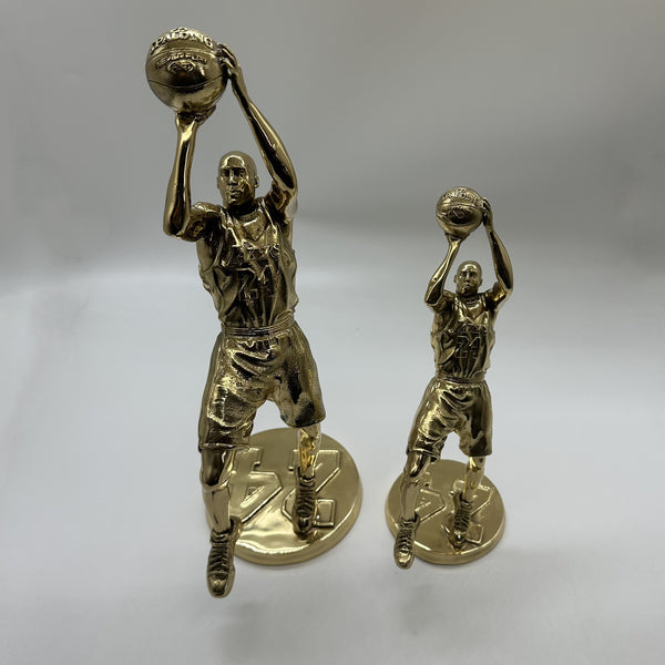 Handmade Brass Kobe Bryant Memorial Statue - Tribute Sculpture - Forever Remembered - Basketball Legend Gift - Lakers Gift