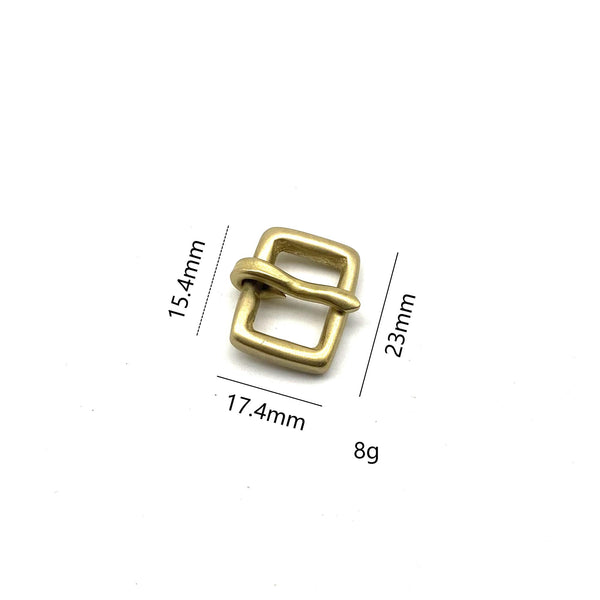 15mm Brass Buckle Fastener Closure Leather Bag Hardware