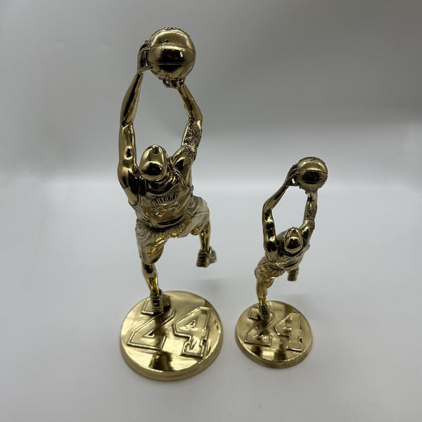 Handmade Brass Kobe Bryant Memorial Statue - Tribute Sculpture - Forever Remembered - Basketball Legend Gift - Lakers Gift