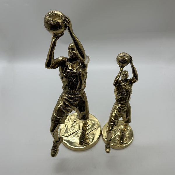 Handmade Brass Kobe Bryant Memorial Statue - Tribute Sculpture - Forever Remembered - Basketball Legend Gift - Lakers Gift
