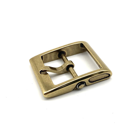Japan Style Buckle Leather Belt Brass Buckle Stone-Washed Buckle