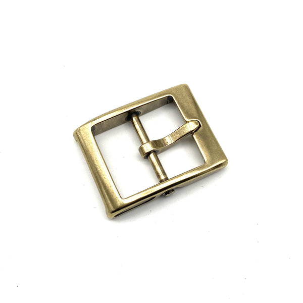 Japan Style Buckle Leather Belt Brass Buckle Stone-Washed Buckle