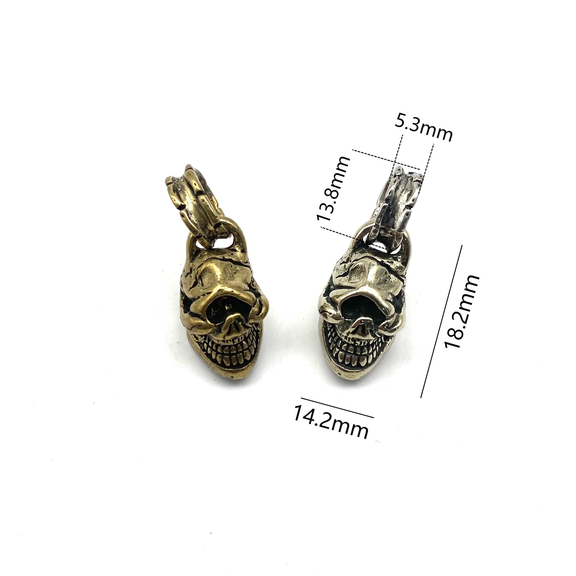 One-Eye Skull Jewelry Pendants DIY Necklace Fitting – Metal Field Shop