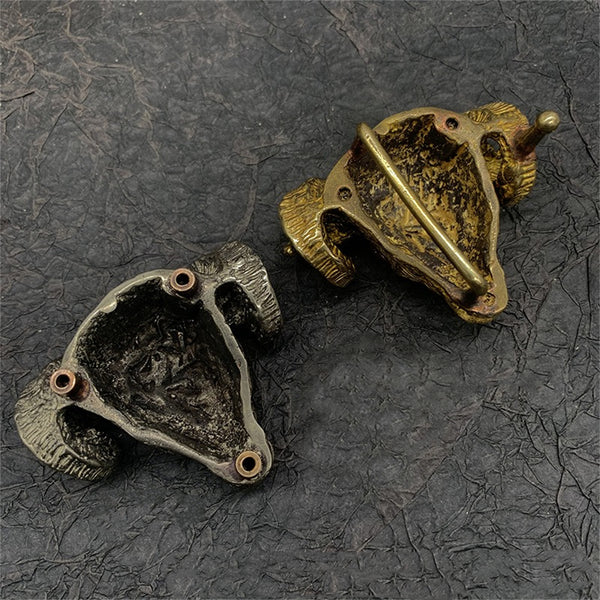 Goat Head Vintage Copper Dressing Buckle