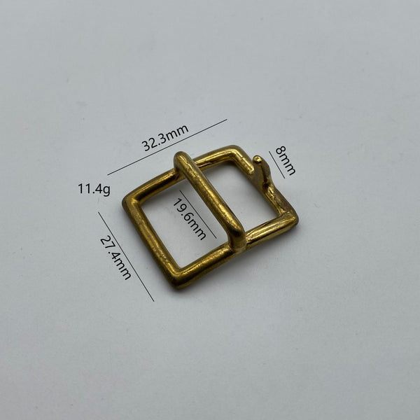Leather Strap Brass Fasten Buckle Bag Craft Hardwares