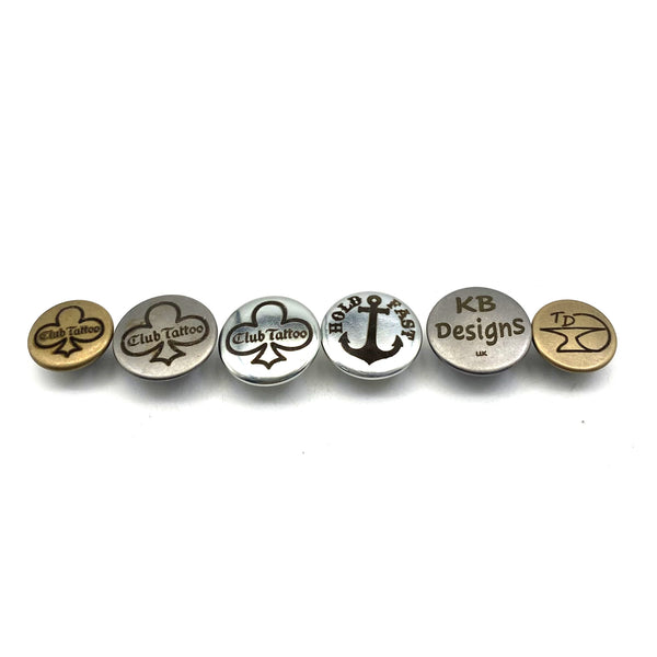 Brass Flat Button Women Suit Woolen Coat Button Jacket Button Shirt Suit Trousers Button Round Shaped Sewing Button