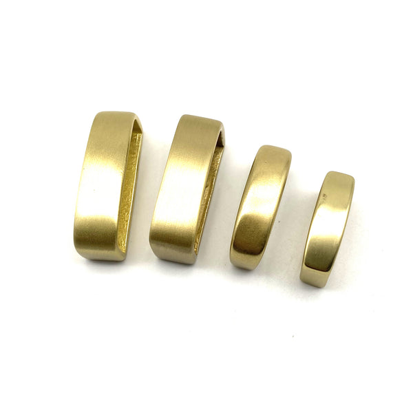 Solid Brass Belt Loop Leather Belt Keepers 25/30/35/40mm