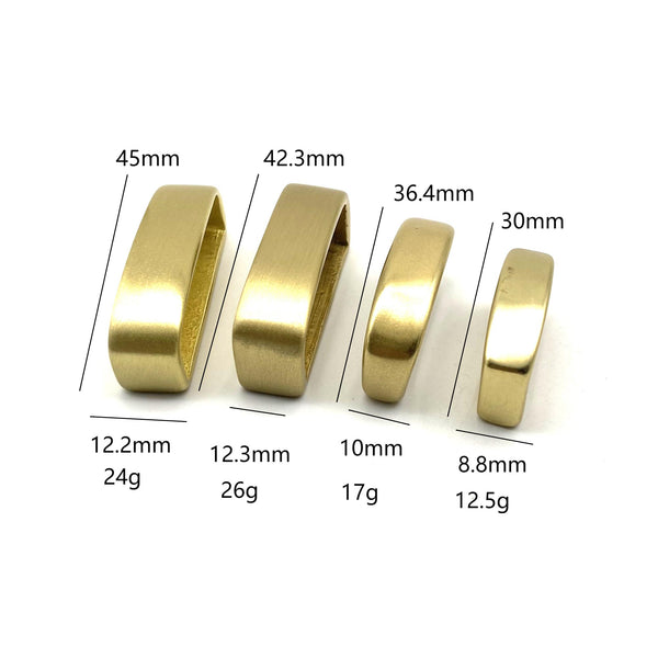 Solid Brass Belt Loop Leather Belt Keepers 25/30/35/40mm