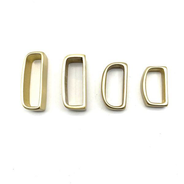 Solid Brass Belt Loop Leather Belt Keepers 25/30/35/40mm