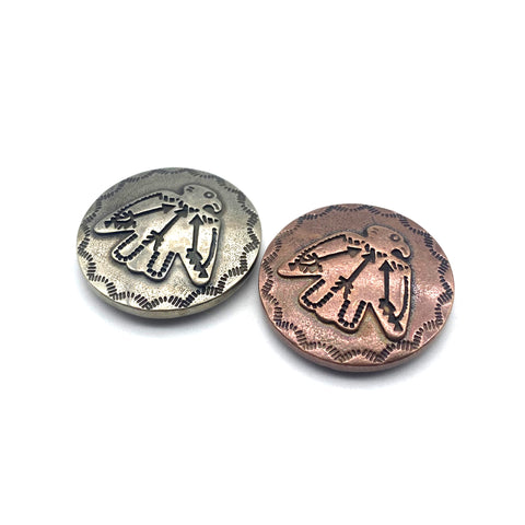 Thunderbird Concho,Leather Decor Accessories,Jaket Denim Hole Patch Hardwares