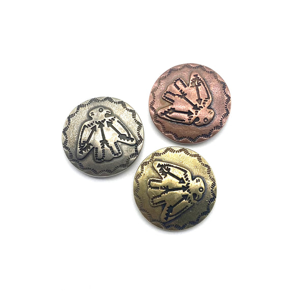 Thunderbird Concho,Leather Decor Accessories,Jaket Denim Hole Patch Hardwares