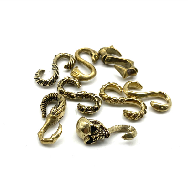 Brass S Hook Connector Leather Bracelet S Hardware