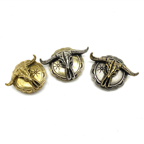 Bull Conchos Screw Back Leather Repairing Button Studs