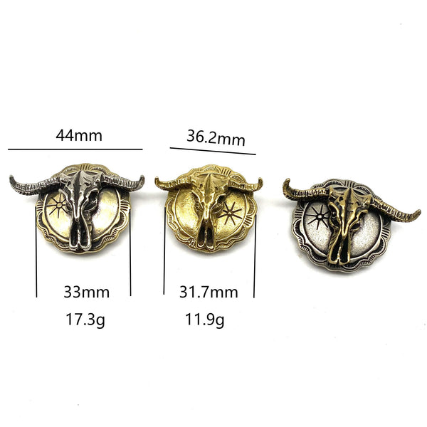 Bull Conchos Screw Back Leather Repairing Button Studs