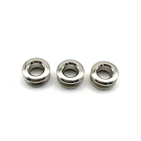 Silver Plated Grommets Brass Screw Eyelet Ring 16mm Leather Bag Round Loop