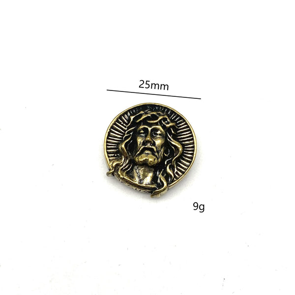 Christian Jesus Conchos Screw Rivets Back Gods Design Leather Decorative Button