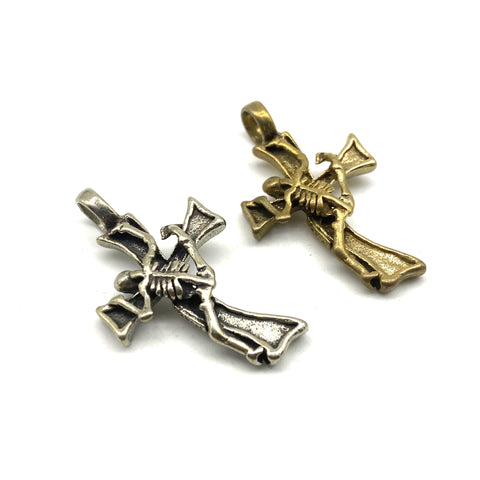 Necklace Cross Skull Charm Pendants,Keychain Decoration Accessories