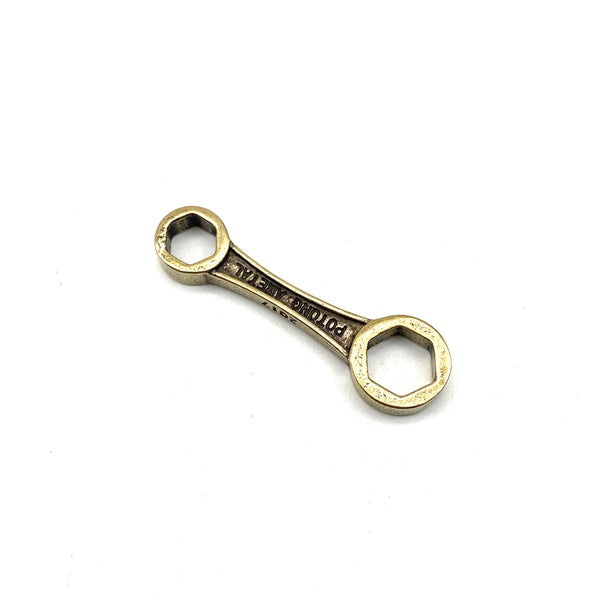 Copper Wrench KeyChain Charm Spanner Pendants for Necklace DIY