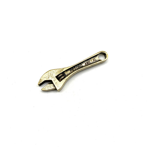 Brass Wrench Zipper Spanner Keychain Decoration Charm Birthday Gifts