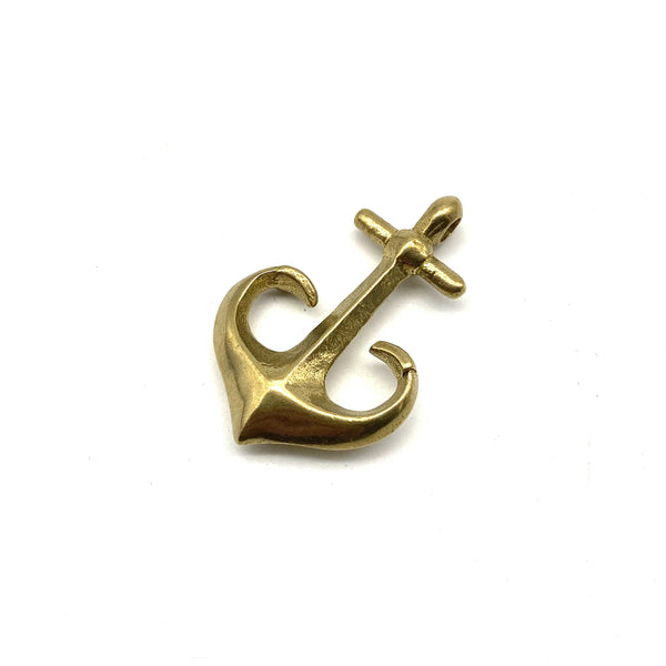 Brass Anchor Charm Pendants 