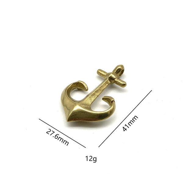 Brass Anchor Charm Pendants 