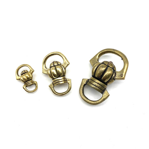 Brass Swivel Bomb Ring Hook Double Side Swivel Loop for Chain Connector