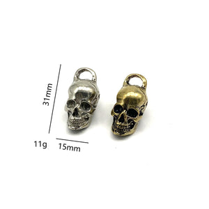 Gold/Silver Skull Charm Pendants 31x15mm,Necklace DIY Pendant