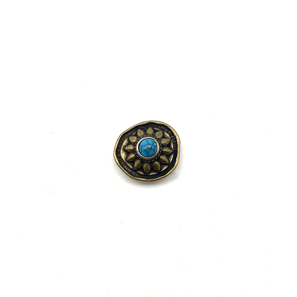 Baroque Style Turquoise Concho Rivets For Leather Goods