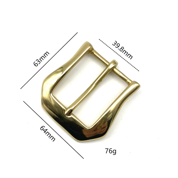 High Polishing Glass Finish Golden Brass Buckle