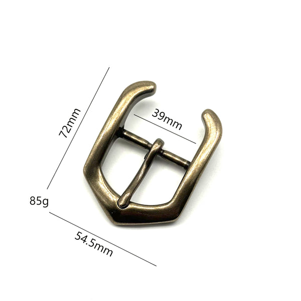 1 1/2'' Bronze Buckle Solid Brass Western Leather Belt Buckle Fastener