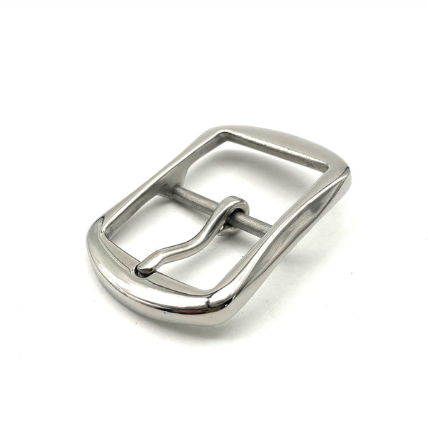 36mm Glass Finish Buckle Stainless Steel Leather Belt Buckle