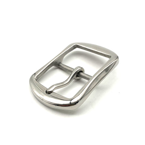 36mm Glass Finish Buckle Stainless Steel Leather Belt Buckle