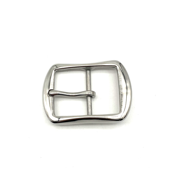 36mm Glass Finish Buckle Stainless Steel Leather Belt Buckle