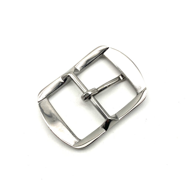 36mm Glass Finish Buckle Stainless Steel Leather Belt Buckle