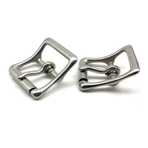 Stainless Halter Strap Buckle Leather Strap Fastener Roller Bar Buckle 20/25mm Centre Heel Rolling Bar Buckles