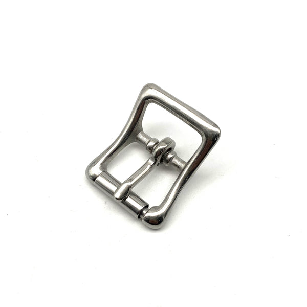 Stainless Halter Strap Buckle Leather Strap Fastener Roller Bar Buckle 20/25mm Centre Heel Rolling Bar Buckles