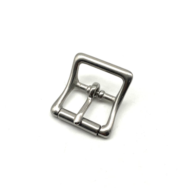 Stainless Halter Strap Buckle Leather Strap Fastener Roller Bar Buckle 20/25mm Centre Heel Rolling Bar Buckles