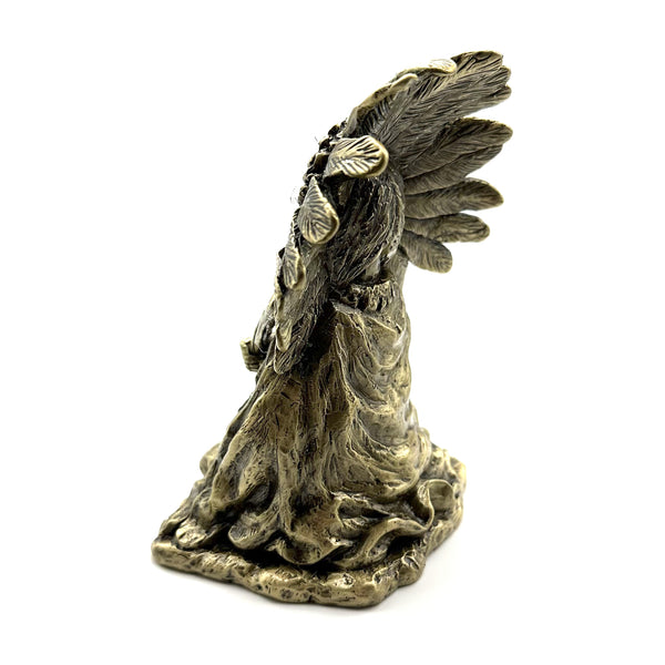 Bronze Statue Indian Chief Sculpture Bronze American Indian Chief Figurine