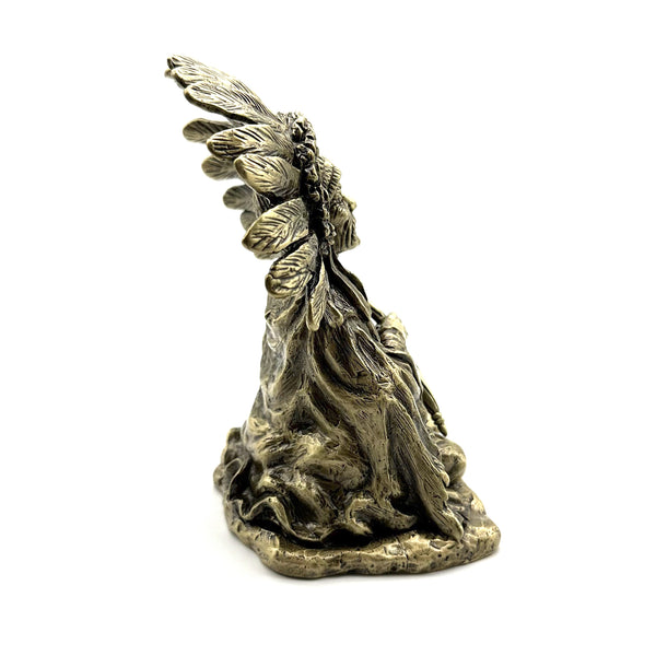 Bronze Statue Indian Chief Sculpture Bronze American Indian Chief Figurine