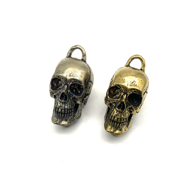 Vintage Skull Link Connector Copper Skulls Keychain Pendants